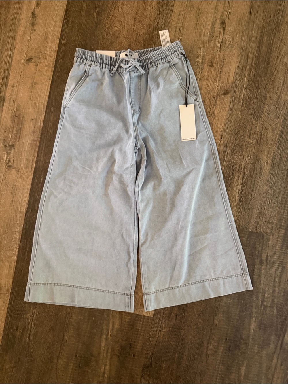 Mica Women's Cropped Wide-Leg Jeans - sz medium